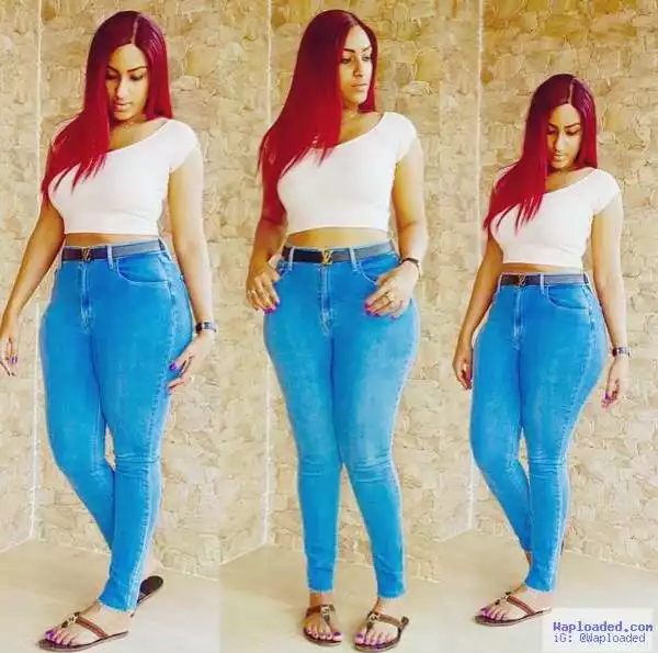 Photo: Actress Juliet Ibrahim Flaunts Curves In Skin Tight Jeans And Crop Top